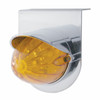 Stainless Light Bracket With 19 LED Watermelon Light & Visor - Amber LED/Amber Lens