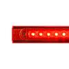 10 LED Conspicuity Reflector Plate Light With Red Reflector - Red LED/Red Lens (Each)