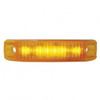 6 LED Rectangular Streamline Light (Clearance/Marker) - Amber LED/Amber Lens