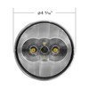 6 LED 4" Round Light (Back-Up)-White LED/Clear Lens