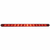 14 LED 12" Sequential Light Bar Only - Red LED/Red Lens (Bulk)
