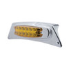 Chrome Fender Light Bracket With 12 LED Reflector Light - Amber LED/Amber Lens