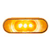 3 LED 6" Oval Light(Turn Signal)-Amber LED/Amber Lens