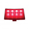 8 LED Fender Tip Light For Harley Motorcycle- Red LED/Red Lens