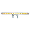 28 LED 12" Double Face Light Bar - Amber & Red LED/Chrome Lens