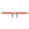 28 LED 12" Double Face Light Bar - Amber & Red LED/Chrome Lens