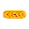 35 LED 6" Oval Sequential Turn Signal Light - Amber LED/Amber Lens