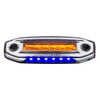6 Amber LED Light (Clearance/Marker) With 6 Blue LED Side Ditch Light