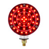 88 LED Single Stud Double Face Turn Signal Light - Amber & Red LED/Clear Lens