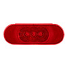 3 LED 6" Oval Light (Stop, Turn, & Tail)- Red LED/Red Lens