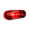 3 LED 6" Oval Light (Stop, Turn, & Tail)- Red LED/Red Lens