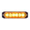 6 High Power LED "Competition Series" Slim Warning Light - Amber