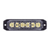 6 High Power LED "Competition Series" Slim Warning Light - Amber
