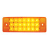 21 LED Reflector Rectangular Light (Clearance/Marker) - Amber LED/Amber Lens