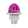 4 LED 1-1/8" Watermelon Double Fury Light With Clear Lens (Clearance/Marker) - Amber & Purple LED