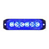 6 High Power LED "Competition Series" Slim Warning Light - Blue