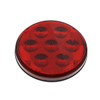 7 LED 4" Round Competition Series Light (Stop, Turn & Tail) - Red LED/Red Lens
