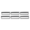 Chrome Plastic Switch Label Covers With Visor For Freightliner Classic/FLD (6-Pack)
