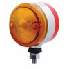 30 LED 3" Dual Function Double Face Light - Amber & Red LED/Amber & Red Lens