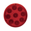 9 LED 2" Round Reflector Light (Clearance/Marker) - Red LED/Red Lens