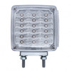 39 LED Reflector Double Face Turn Signal Light (Driver) - Amber & Red LED/Clear Lens