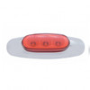 3 LED Reflector Light (Clearance/Marker) - Red LED/Red Lens