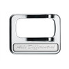 40975-UP CHROME PLASTIC ROCKER SWITCH COVER WITH STAINLESS PLAQUE FOR PETERBILT - AXLE DIFFERENTIAL