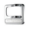 40975-UP CHROME PLASTIC ROCKER SWITCH COVER WITH STAINLESS PLAQUE FOR PETERBILT - AXLE DIFFERENTIAL
