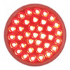36 LED 4" Round Light (Stop, Turn & Tail) - Red/Clear Lens (Bulk)