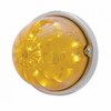 17 LED Watermelon Flush Mount Kit With Low Profile Bezel - Amber LED/Amber Lens