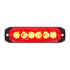 6 High Power LED "Competition Series" Slim Warning Light - Red