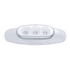 3 LED Reflector Light (Clearance/Marker) - Amber LED/Clear Lens (Bulk)