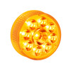 9 LED 2.5" Round Pure Reflector Light (Clearance/Marker) - Amber LED/Amber Lens