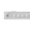 Stainless Light Bracket With 14 LED 12" Sequential Light Bar (Left to Right) - Red LED/Clear Lens