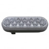 16 LED 6" Oval Reflector Turn Signal Light - Amber LED/Clear Lens
