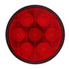 7 LED 4" Round Competition Series Light Kit (Stop, Turn & Tail) - Red LED/Red Lens