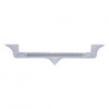 Chrome Hood Emblem Trim With 19 LED Reflector Light Bar For Kenworth - Amber LED/Clear Lens
