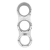 Chrome Small 3-Gauge Bezel With Visor For Mack