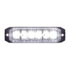 6 High Power LED "Competition Series" Slim Warning Light - White
