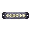 6 High Power LED "Competition Series" Slim Warning Light - White