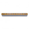 10 LED 9" Turn Signal Light Bar With Bezel - Amber LED/Amber Lens