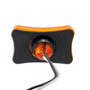 3 LED Rectangular Clearance/Marker Light-Amber LED/Amber Lens