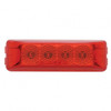 4 LED Reflector Rectangular Light (Clearance/Marker) - Red LED/Red Lens (Bulk)