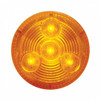 4 LED 2.5" Round Low Profile Light (Clearance/Marker) - Amber LED/Amber Lens