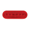 20 LED 6" Oval Turbine Light (Stop, Turn & Tail) - Red LED/Red Lens