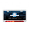 Deluxe License Plate Frame W/Split Turn Function LED Light - Chrome