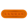 20 LED 6" Oval Turbine Light (Turn Signal) - Amber LED/Amber Lens