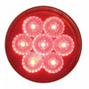 7 LED 4" Round Reflector Light (Stop, Turn & Tail) - Red LED/Red Lens (Bulk)