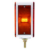 52 LED Double Stud Double Face Turn Signal Light (Passenger) - Amber & Red LED/Amber & Red Lens
