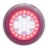 38 LED Euro Style Flange Mount Light (Stop, Turn & Tail) - White LED/Red LED/Clear Lens (Bulk)
